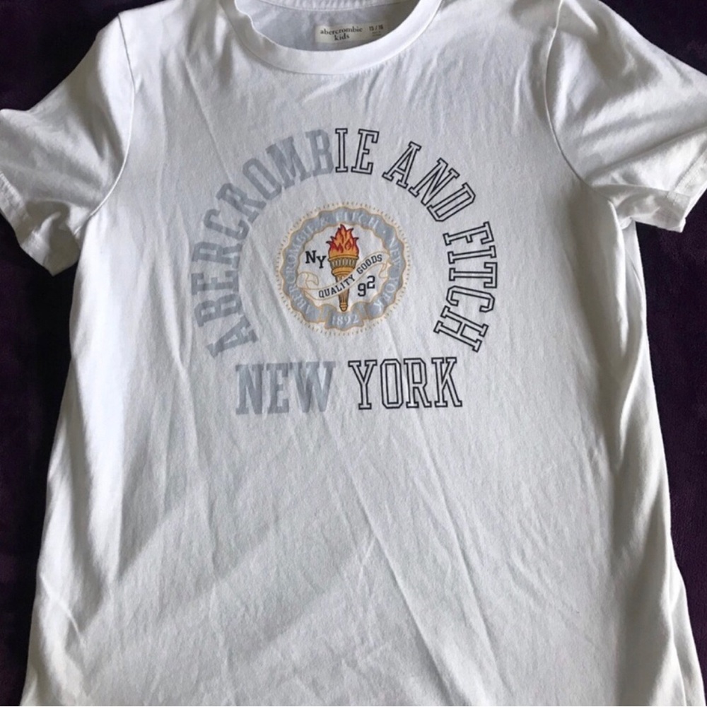 Abercrombie & Fitch Kids 'New York' Logo Tee Size 15/16